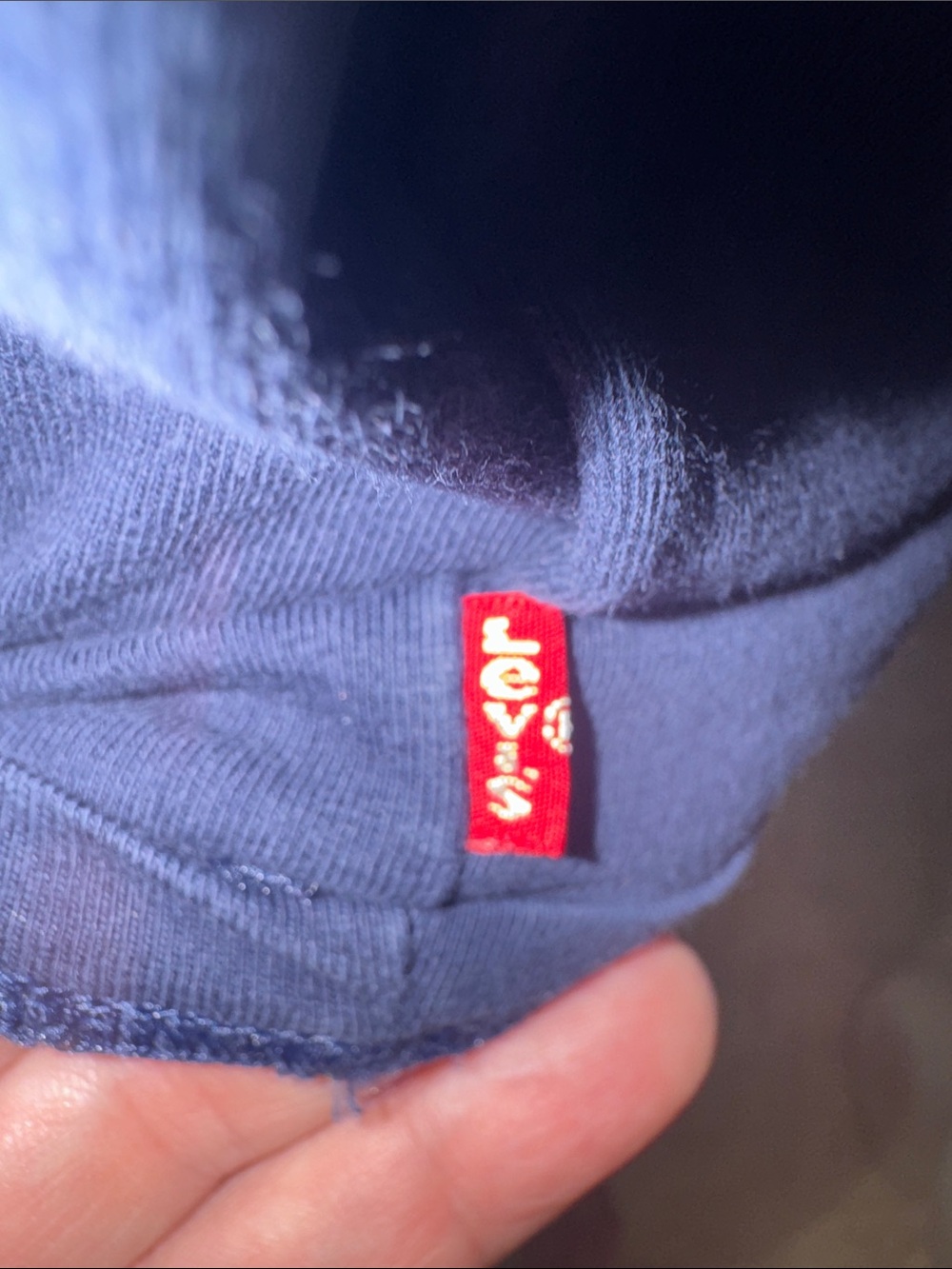 Levi's Navy Blue Classic Logo Short Sleeve Navy Tee with Red Back Graphic Size M - Picture 4 of 8